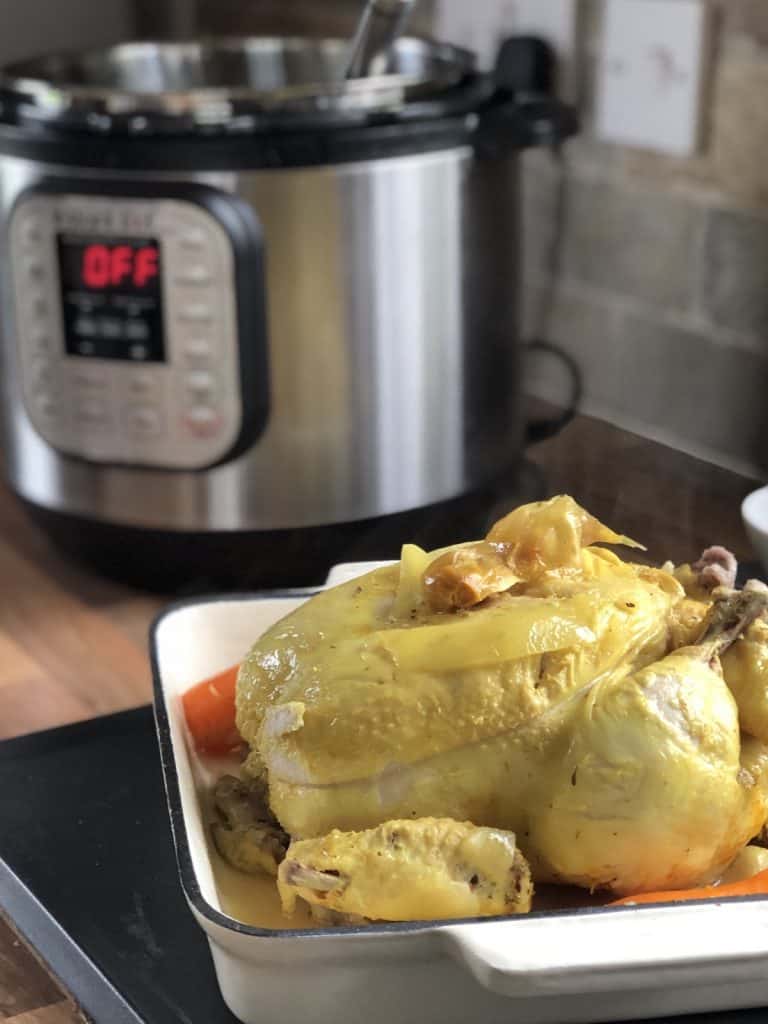 Instant Pot Lemony Whole Chicken