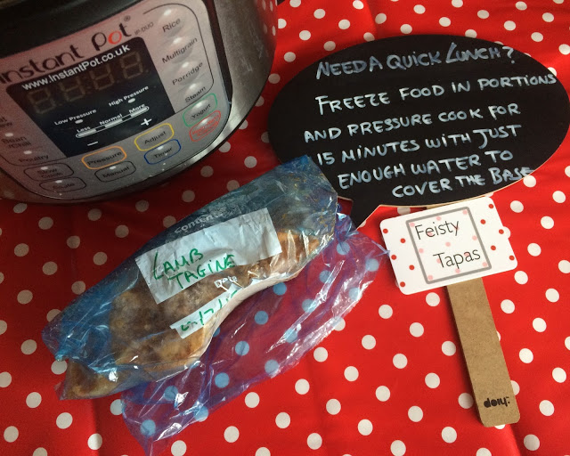 How to reheat frozen homemade food in a pressure cooker or #InstantPot by #FeistyTapas How to reheat frozen homemade food in a pressure cooker or #InstantPot by #FeistyTapas