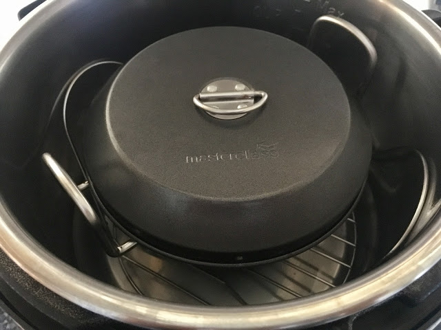 Instant Pot Gooey Chocolate Pudding recipe by Feisty Tapas ready to cook