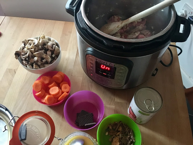 Instant Pot Pressure Cooker Chocolatey Beef Stew Feisty Tapas Instant Pot Beef Stew - Ingredients ready to go