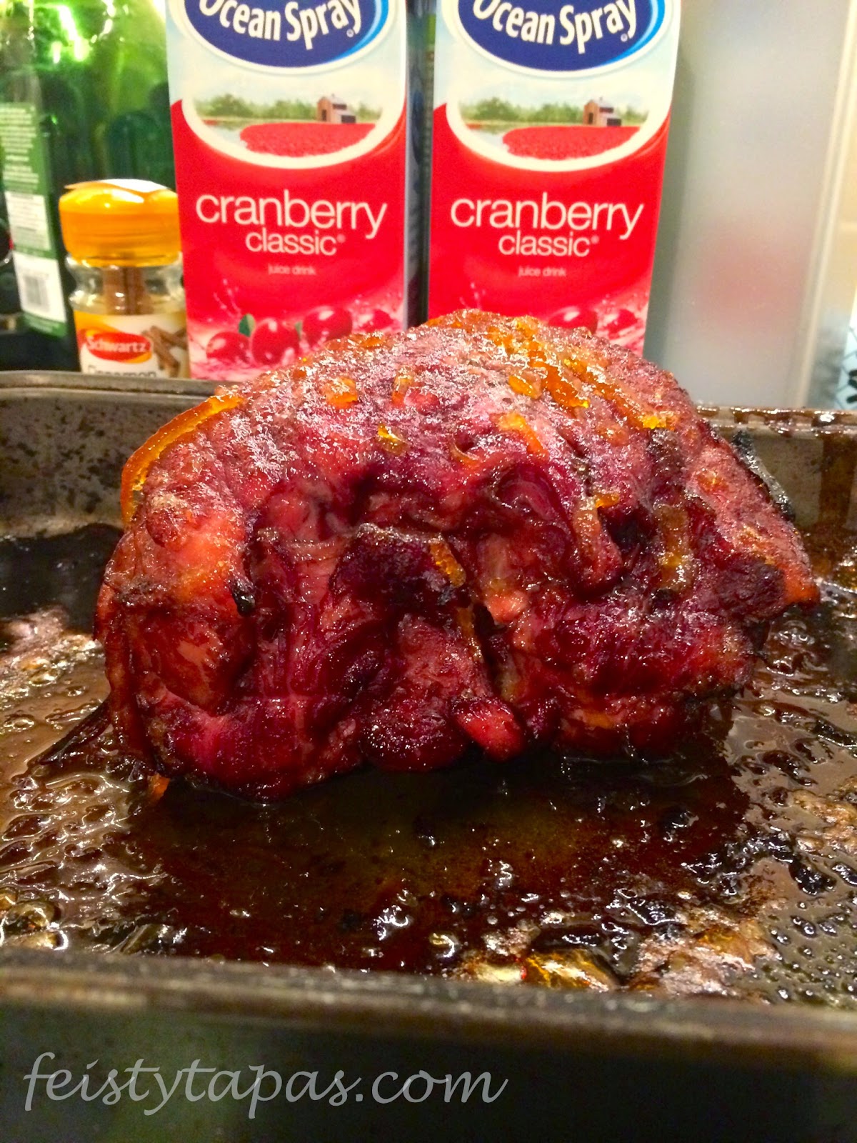 Ham two ways: Cranberry Ham and Cider Ham