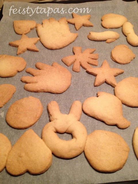 Shortbread biscuits / Galletas de mantequilla (Thermomix)