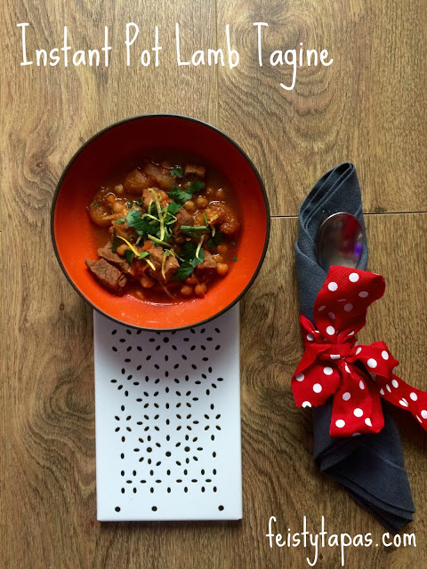 Instant Pot Pressure Cooked Lamb Tagine Delicious Instant Pot Pressure Cooked Lamb Tagine recipe with apricots, chickpeas, lamb