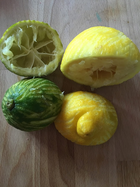 Instant Pot Lemony Whole Chicken Instant Pot Lemony Whole Chicken by Feisty Tapas - Lemons ready to be inserted