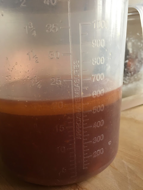 Image of the Liquid for the Creamy Paprika Sauce before blending it for the dairy-free sauce