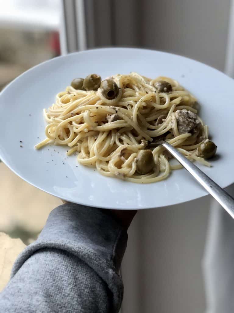 Four ingredient Creamy Tuna Pasta recipe by Feisty Tapas