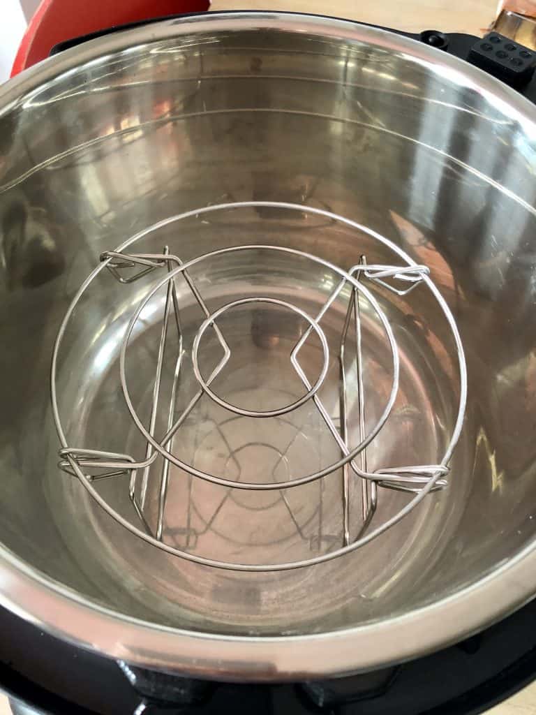 Crisp trivet on higher setting for air frying