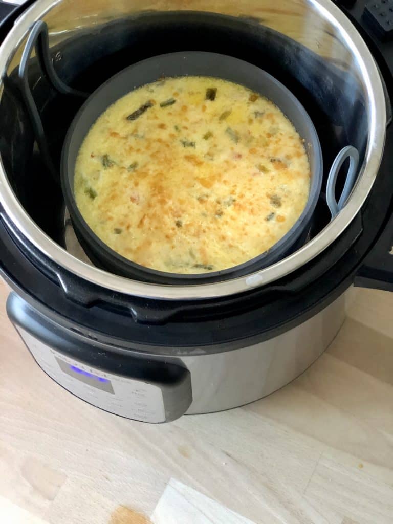 Photo of the duo Crisp Crustless Quiche just browned