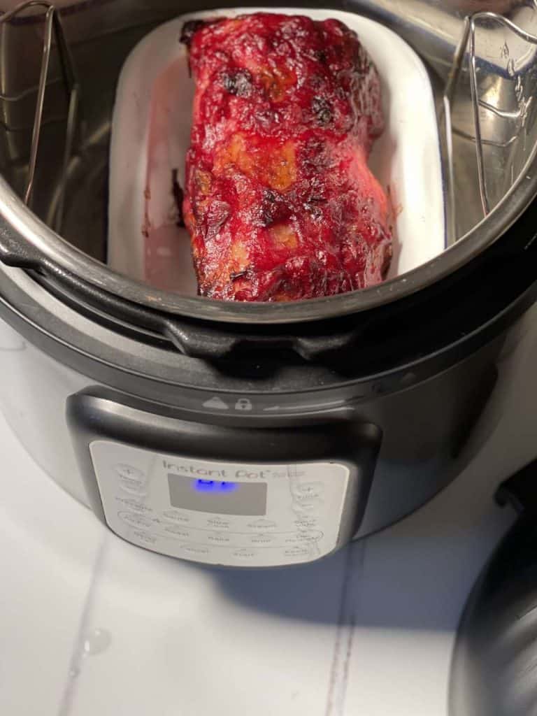 Cranberry-Glazed Gammon in the Instant Pot Duo Crisp - after second glaze